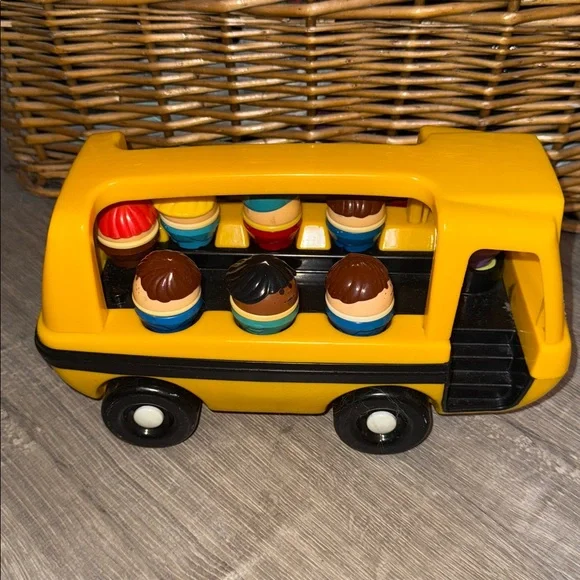 Vintage Little Tikes School Bus & 8 Toddle Tots Children's Toy Play Lot Set - Picture 3 of 10